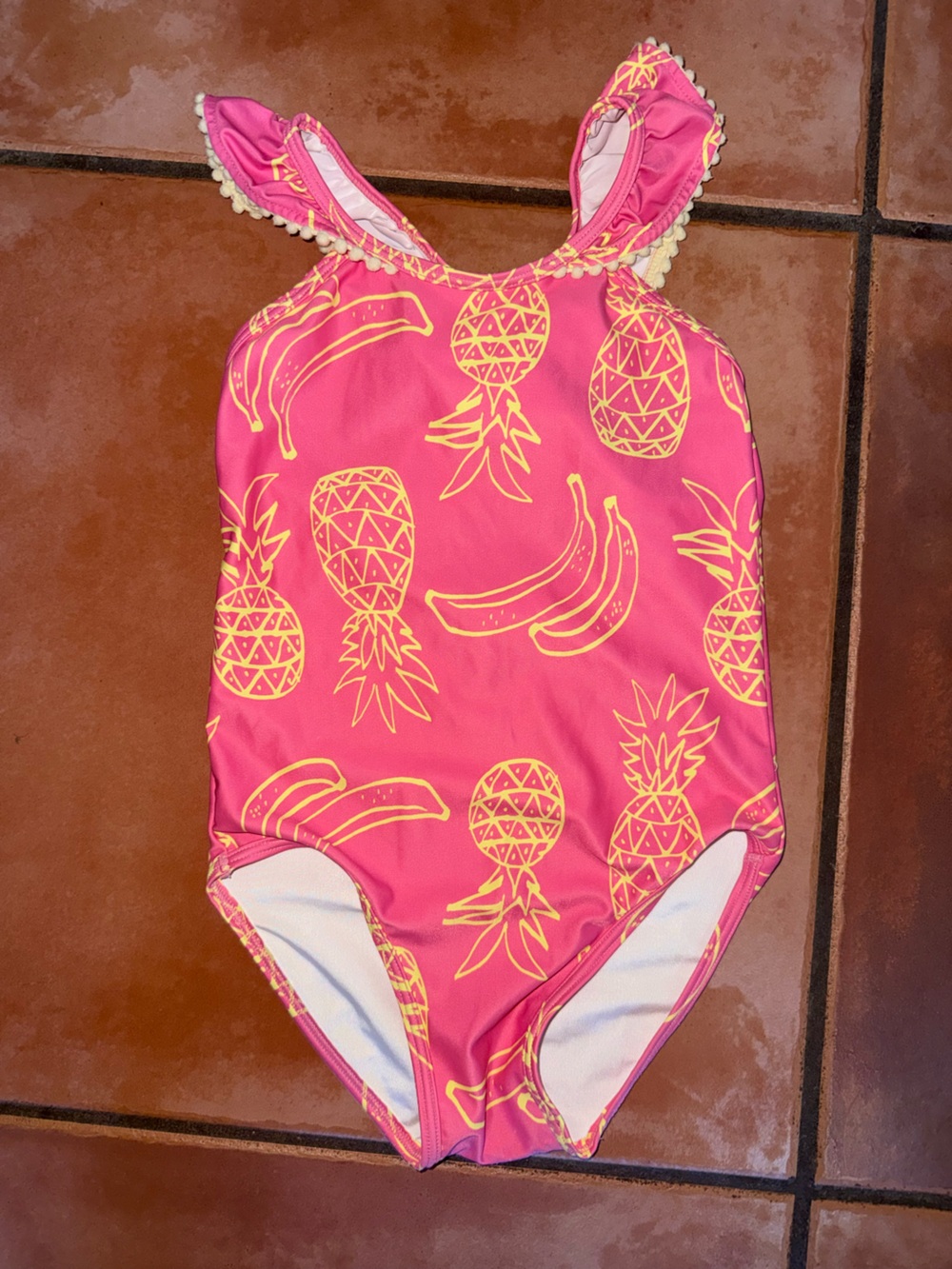 Tucker + Tate Pink Pineapple & Banana One-Piece Swim